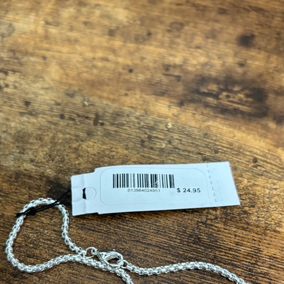 Guess Silver and Black Cross Pendant Necklace - Picture 3 of 3